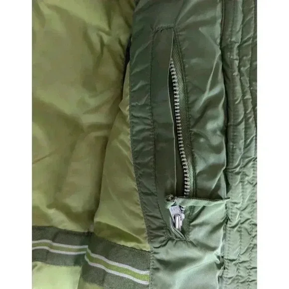 GAP Women’s Down Quilted Puffer Zip Up Vest Emerald Green Size M - Picture 6 of 10